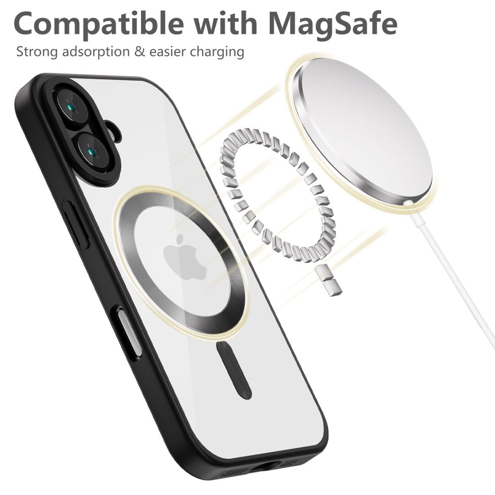 COUVERTURE TECH-PROTECT MAGFLEX MAGSAFE IPHONE 16 NOIR SATINÉ