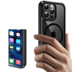 COQUE TECH-PROTECT MAGHYBRID MAGSAFE IPHONE 16 PRO NOIR/ROUGE