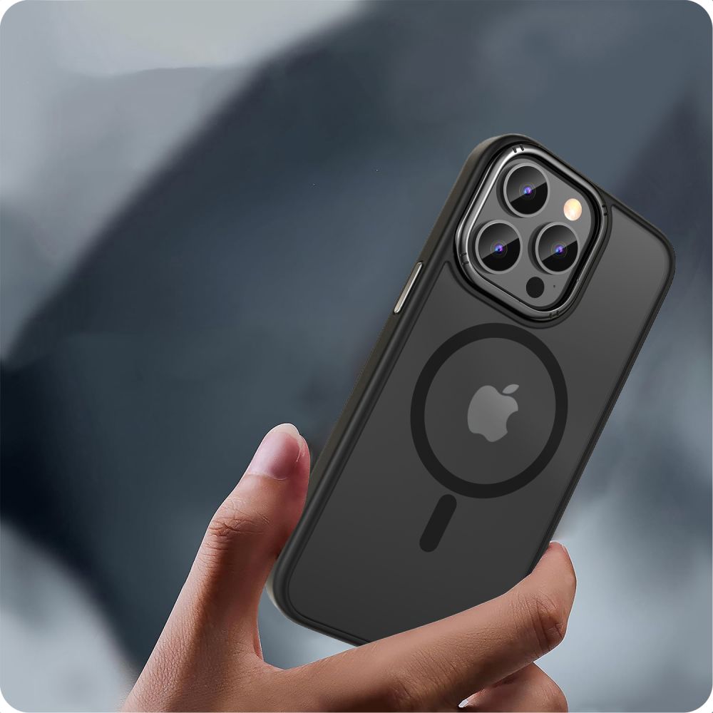 COUVERTURE TECH-PROTECT MAGMAT "2" MAGSAFE IPHONE 15 PRO MAX NOIR MAT