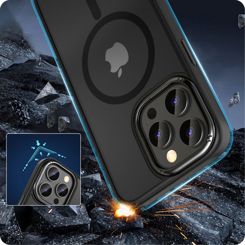 COUVERTURE TECH-PROTECT MAGMAT "2" MAGSAFE IPHONE 15 PRO MAX NOIR MAT