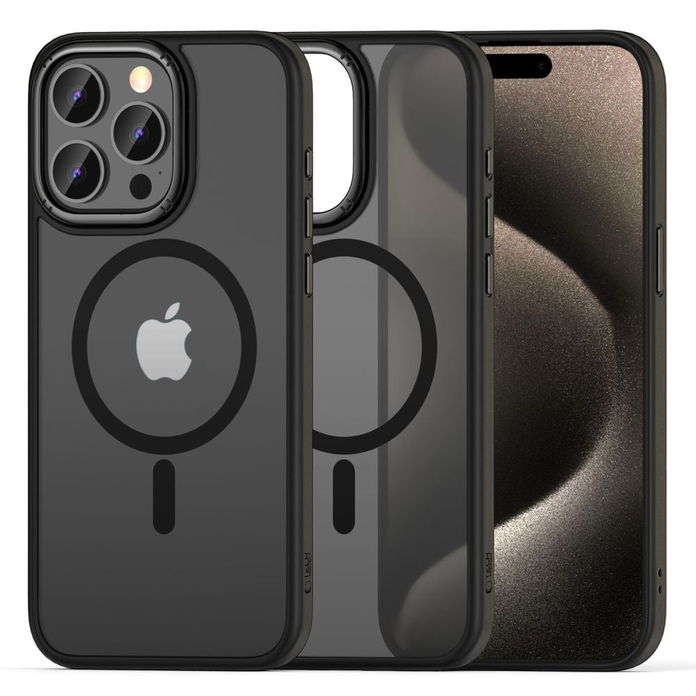 COUVERTURE TECH-PROTECT MAGMAT "2" MAGSAFE IPHONE 15 PRO MAX NOIR MAT