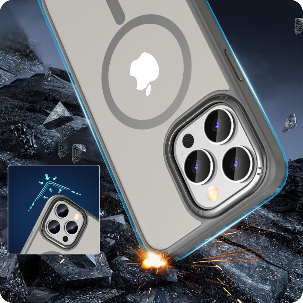 COUVERTURE TECH-PROTECT MAGMAT "2" MAGSAFE IPHONE 15 PRO MAX TITANE MAT