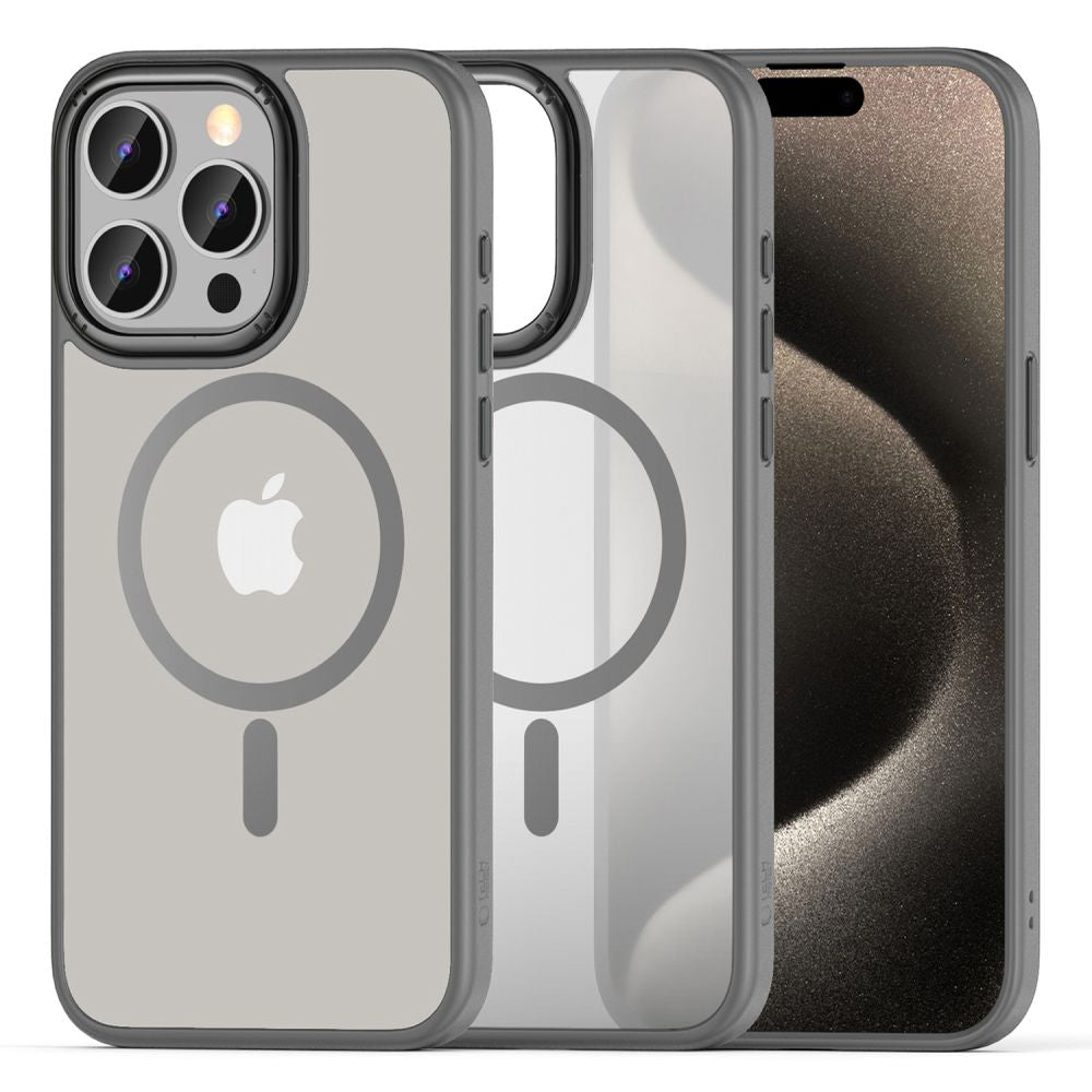 COUVERTURE TECH-PROTECT MAGMAT "2" MAGSAFE IPHONE 15 PRO MAX TITANE MAT