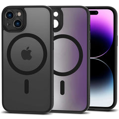 COUVERCLE TECH-PROTECT MAGMAT CAM+ MAGSAFE IPHONE 15 NOIR MAT