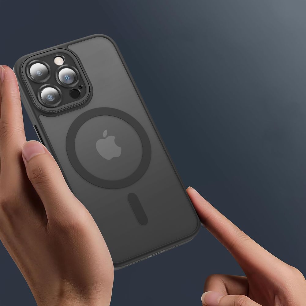 COUVERTURE TECH-PROTECT MAGMAT CAM+ MAGSAFE IPHONE 15 PRO NOIR MAT