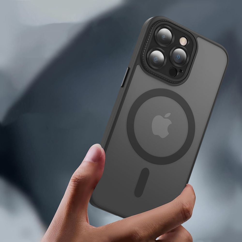 COUVERTURE TECH-PROTECT MAGMAT CAM+ MAGSAFE IPHONE 15 PRO NOIR MAT