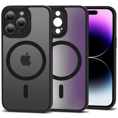 COUVERTURE TECH-PROTECT MAGMAT CAM+ MAGSAFE IPHONE 15 PRO NOIR MAT