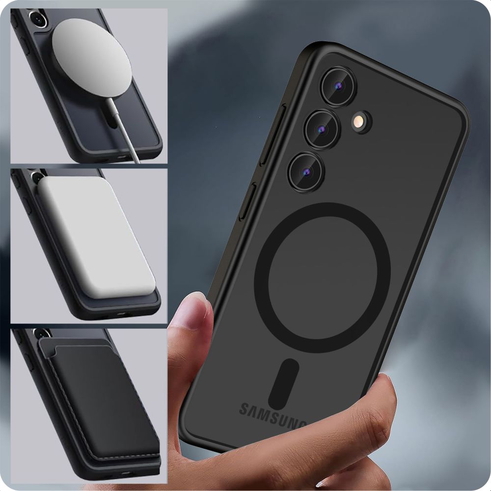 COUVERCLE TECH-PROTECT MAGMAT MAGSAFE GALAXY S24 NOIR MAT