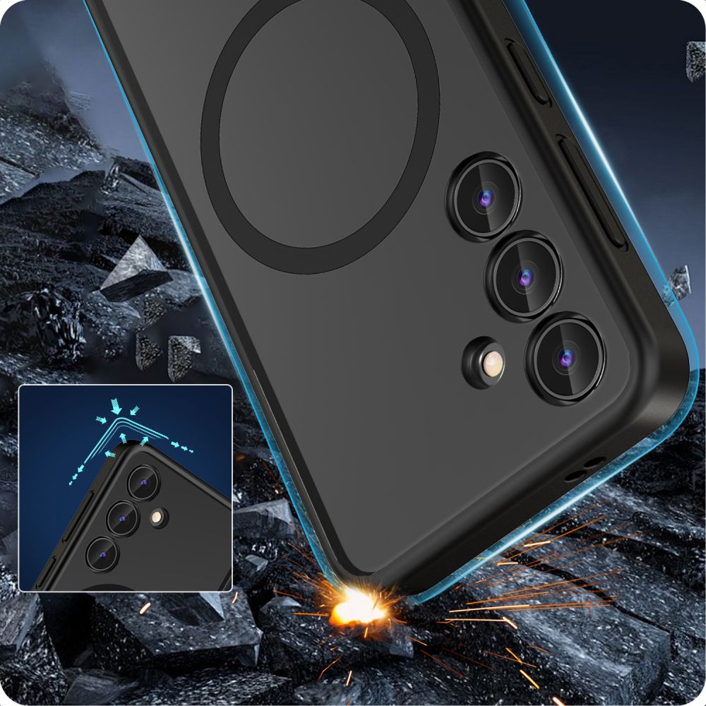 COUVERCLE TECH-PROTECT MAGMAT MAGSAFE GALAXY S24 NOIR MAT