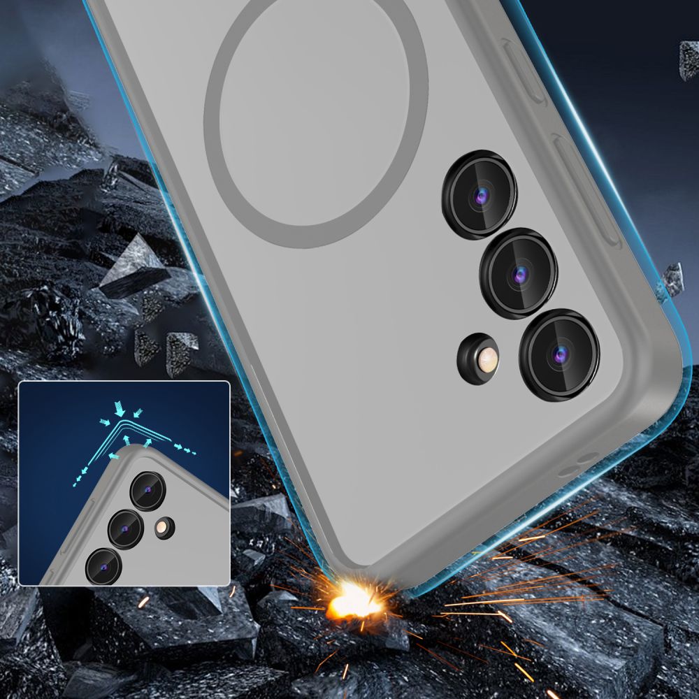 COUVERTURE TECH-PROTECT MAGMAT MAGSAFE GALAXY S24 TITANE MAT