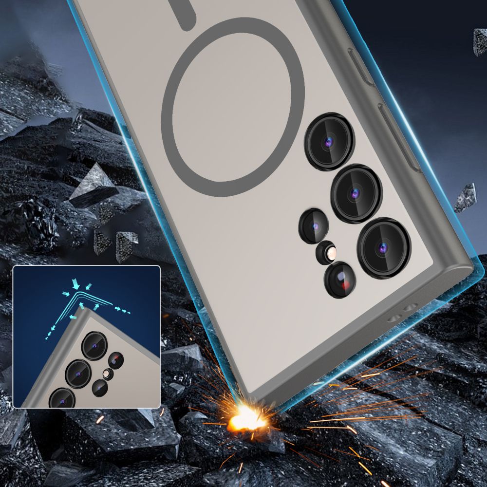COUVERTURE TECH-PROTECT MAGMAT MAGSAFE GALAXY S24 ULTRA MAT TITANE