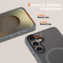 COUVERTURE TECH-PROTECT MAGMAT MAGSAFE GALAXY S25 TITANE MAT