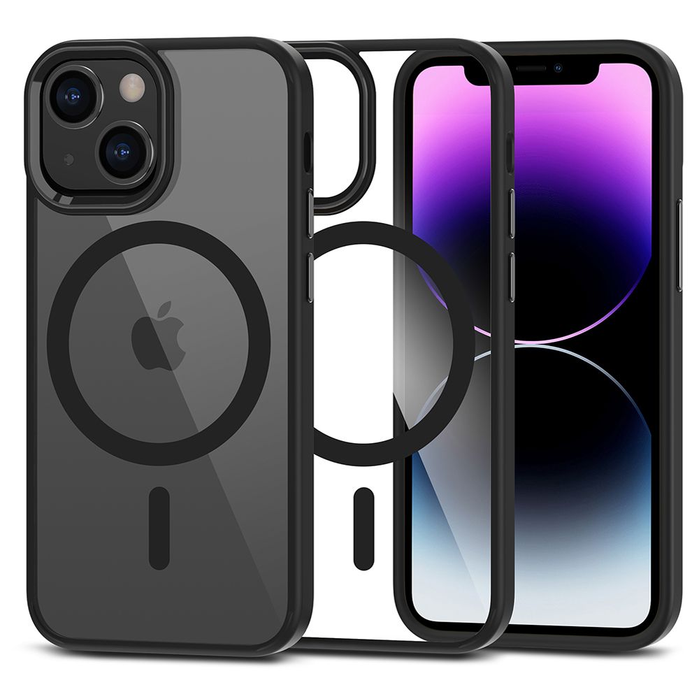 COQUE POUR IPHONE 12 MINI / 13 MINI MAGSAFE HEYCASE NOIRE / TRANSPARENTE