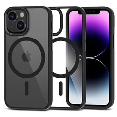 COQUE POUR IPHONE 12 MINI / 13 MINI MAGSAFE HEYCASE NOIRE / TRANSPARENTE