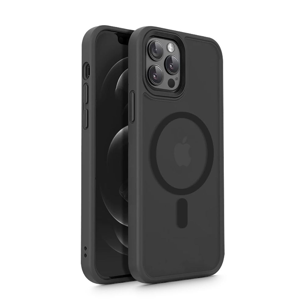 COQUE POUR IPHONE 12/12 PRO MAGSAFE HEYCASE NOIR MAT