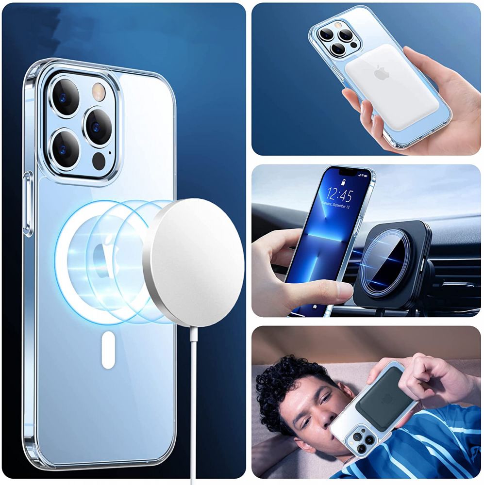 COQUE POUR IPHONE 13 MAGSAFE HEYCASE MAGMAT TRANSPARENT