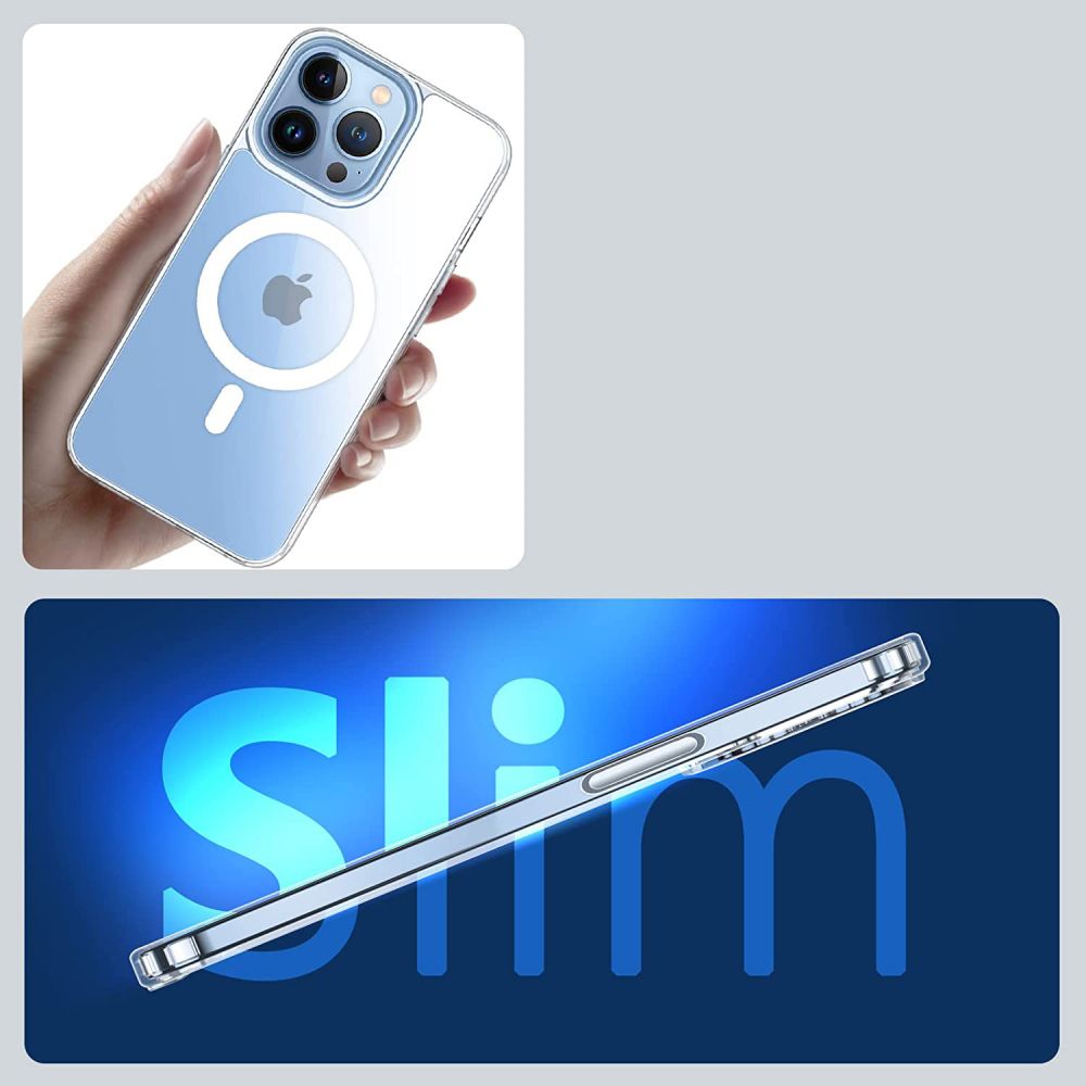 COQUE POUR IPHONE 13 MAGSAFE HEYCASE MAGMAT TRANSPARENT