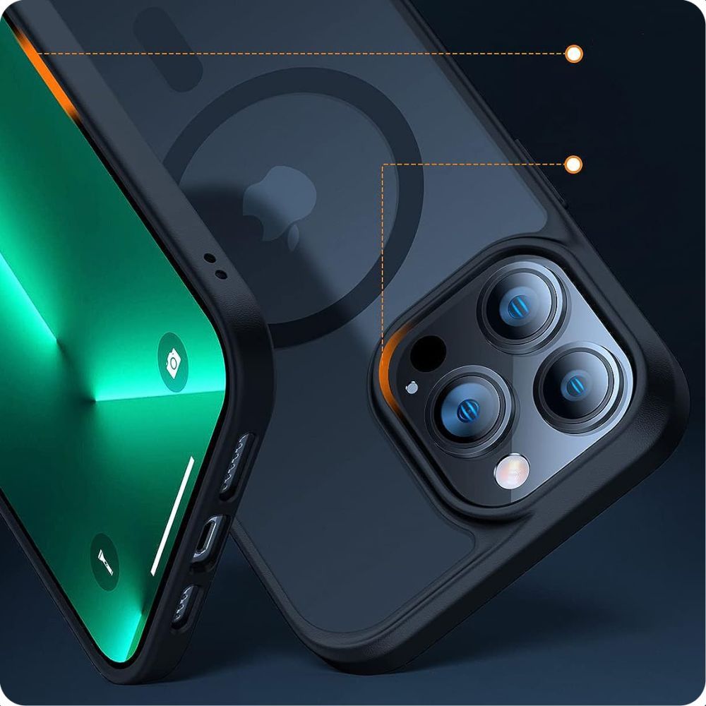 COQUE TECH-PROTECT MAGMAT MAGSAFE IPHONE 13 PRO MAX NOIR/TRANSPARENT