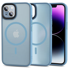 COUVERTURE TECH-PROTECT MAGMAT MAGSAFE IPHONE 14 MAT SIERRA BLUE