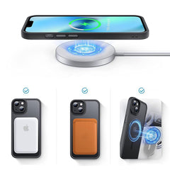 COQUE POUR IPHONE 14 PRO MAX MAGSAFE HEYCASE NOIR/TRANSPARENT