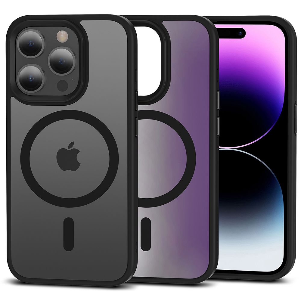 COQUE POUR IPHONE 15 PRO MAX MAGSAFE HEYCASE MAGMAT NOIR MAT
