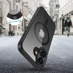 COQUE POUR IPHONE 16 TECH-PROTECT MAGMAT MAGSAFE NOIR/TRANSPARENT