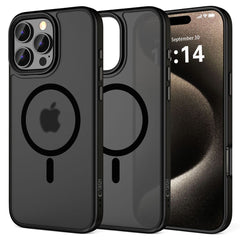 COQUE POUR IPHONE 16 PRO MAX TECH-PROTECT MAGMAT MAGSAFE NOIR MAT