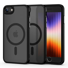 COQUE POUR IPHONE 7 / 8 / SE 2020 / 2022 MAGSAFE HEYCASE MAGMAT NOIR MAT