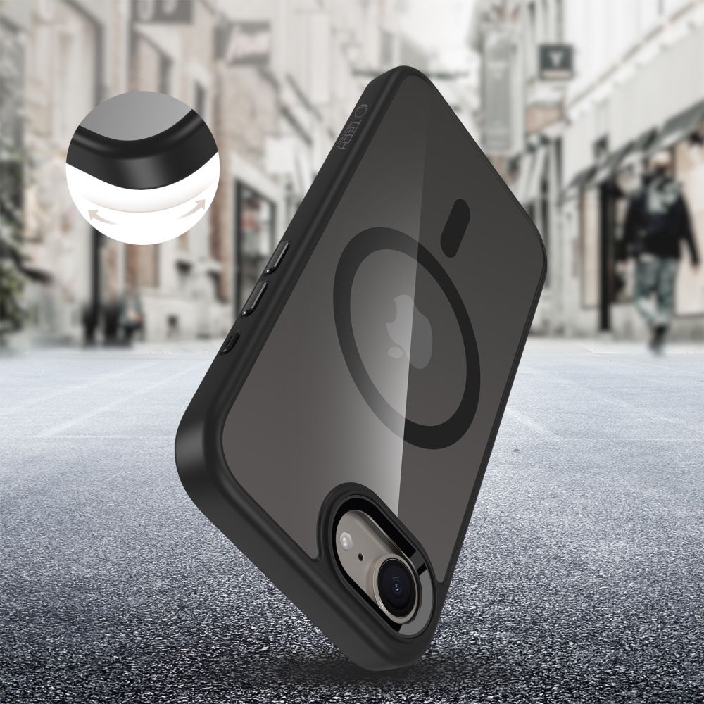 COUVERCLE TECH-PROTECT MAGMAT MAGSAFE NOTHING PHONE 3A PRO NOIR/TRANSPARENT