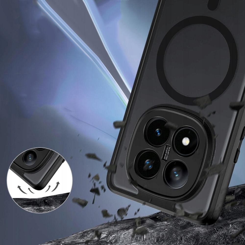 COQUE TECH-PROTECT MAGMAT MAGSAFE XIAOMI REDMI NOTE 14 PRO+ PLUS 5G NOIR MAT