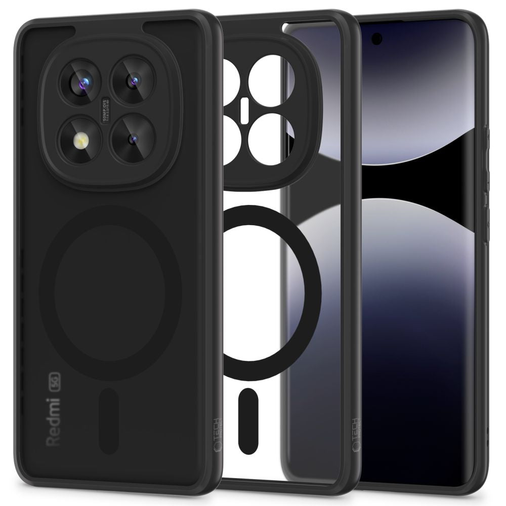 COQUE TECH-PROTECT MAGMAT MAGSAFE XIAOMI REDMI NOTE 14 PRO+ PLUS 5G NOIR MAT