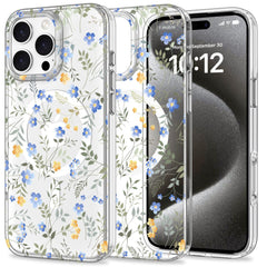 COQUE POUR IPHONE 16 PRO MAX TECH-PROTECT MAGMOOD MAGSAFE FLEURS DE PRINTEMPS