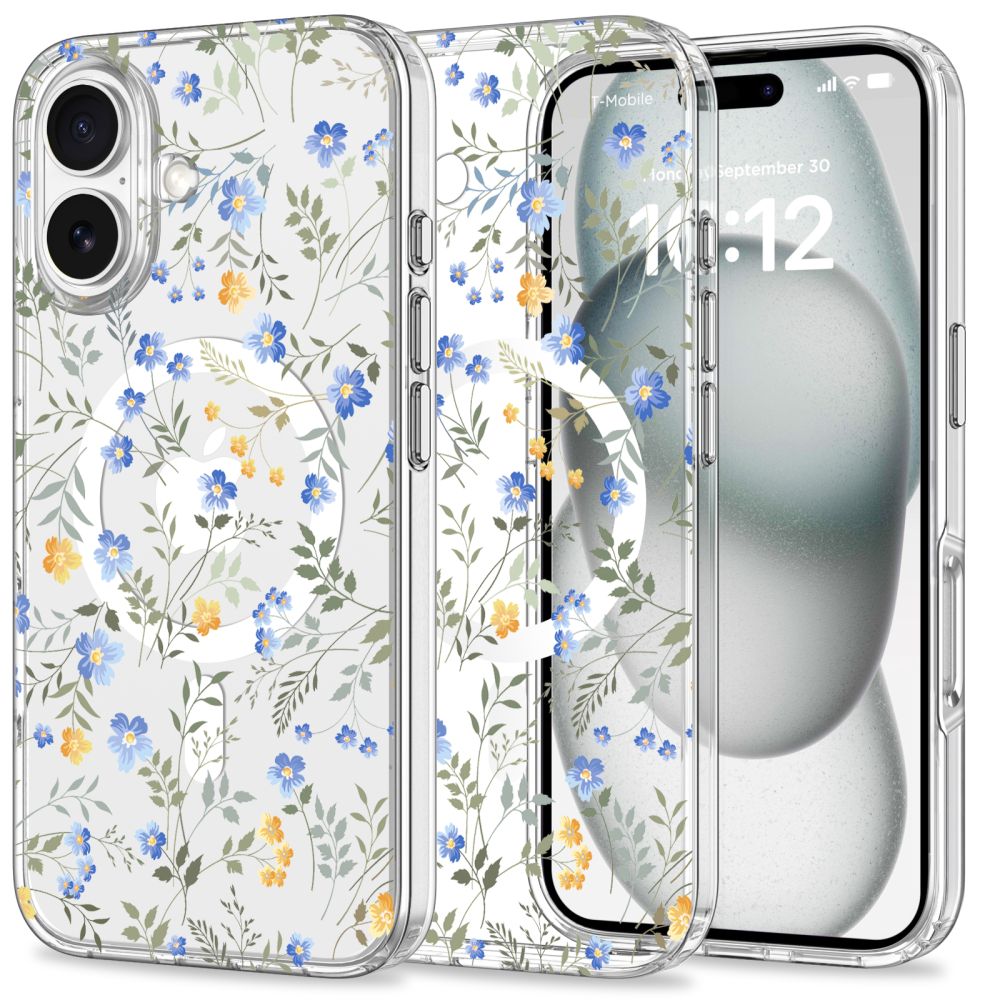 COQUE POUR IPHONE 16 TECH-PROTECT MAGMOOD MAGSAFE FLEURS DE PRINTEMPS