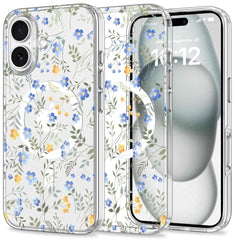 COQUE POUR IPHONE 16 TECH-PROTECT MAGMOOD MAGSAFE FLEURS DE PRINTEMPS
