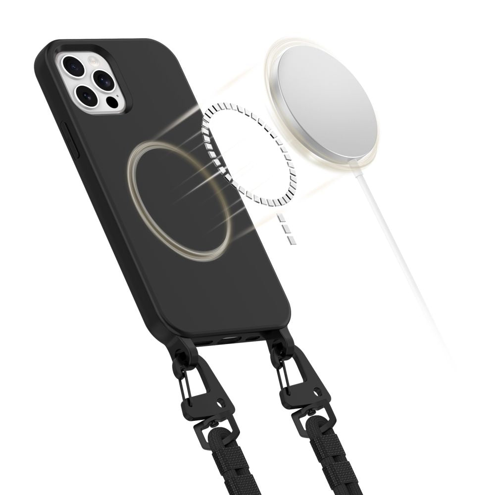 COQUE TECH-PROTECT MAGNECKLACE MAGSAFE IPHONE 12 / 12 PRO NOIR