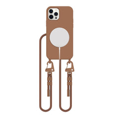 COQUE TECH-PROTECT MAGNECKLACE MAGSAFE IPHONE 12 / 12 PRO MARRON CHOCOLAT