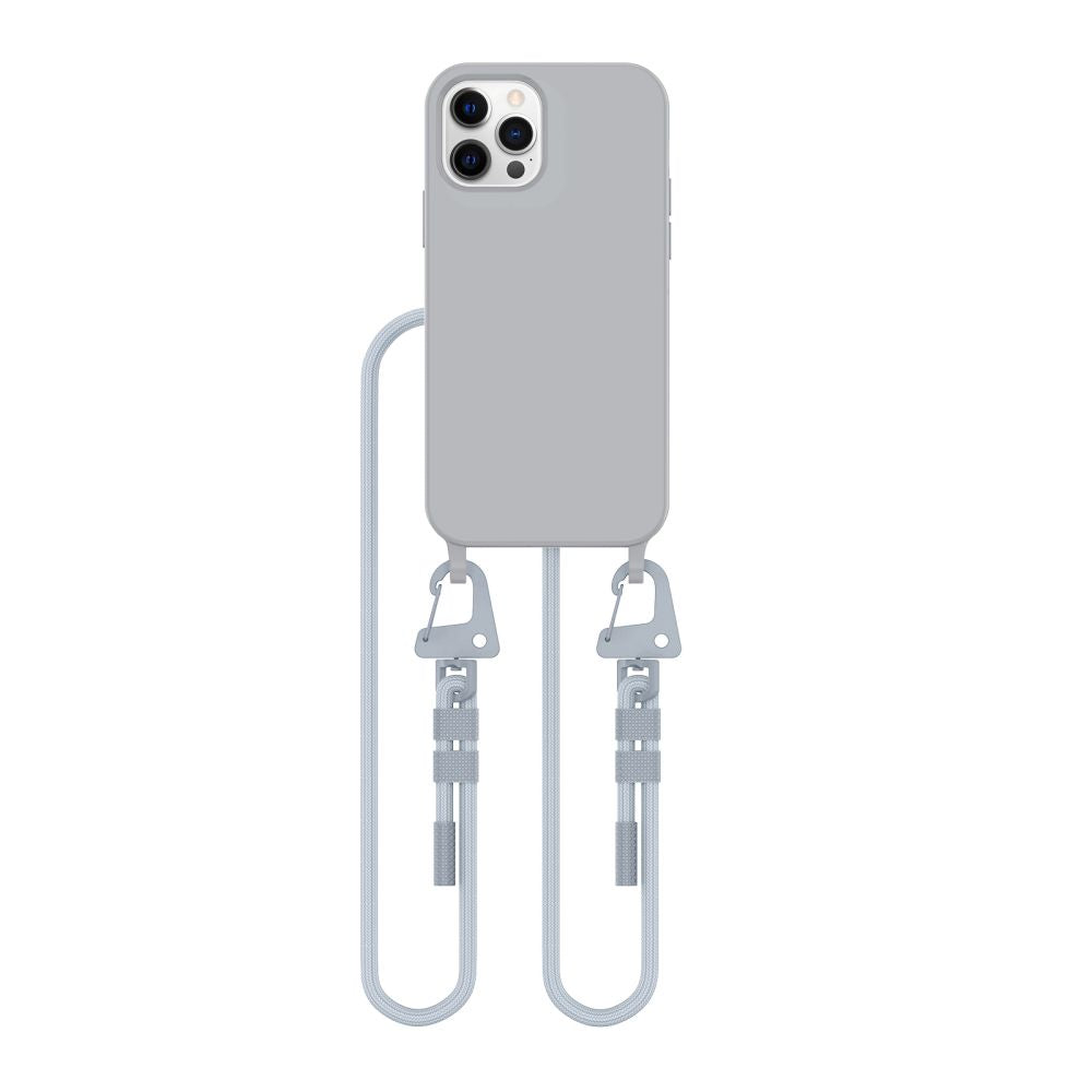 COUVERTURE TECH-PROTECT MAGNECKLACE MAGSAFE IPHONE 12 / 12 PRO CRAYON GRIS