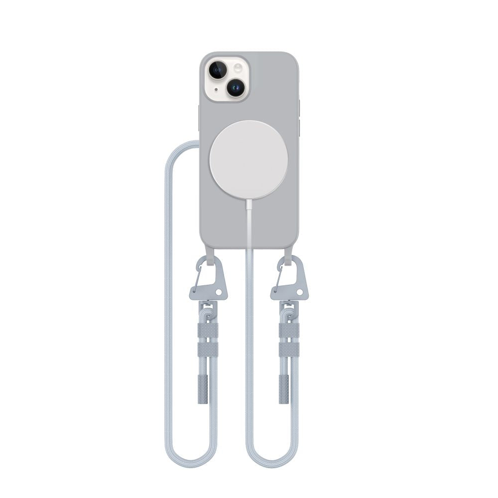 COUVERTURE TECH-PROTECT MAGNECKLACE MAGSAFE IPHONE 13 MINI GRIS CRAYON
