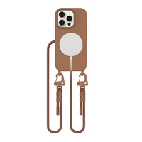 COQUE TECH-PROTECT MAGNECKLACE MAGSAFE IPHONE 14 PRO MARRON CHOCOLAT