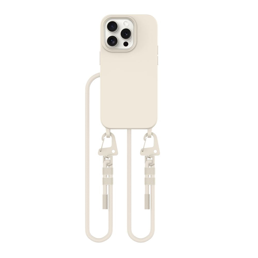 COUVERTURE TECH-PROTECT MAGNECKLACE MAGSAFE IPHONE 14 PRO COSMIC LATTE