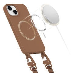 COQUE TECH-PROTECT MAGNECKLACE MAGSAFE IPHONE 15 MARRON CHOCOLAT