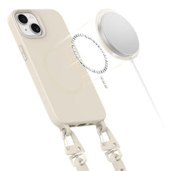 COUVERTURE TECH-PROTECT MAGNECKLACE MAGSAFE IPHONE 15 COSMIC LATTE