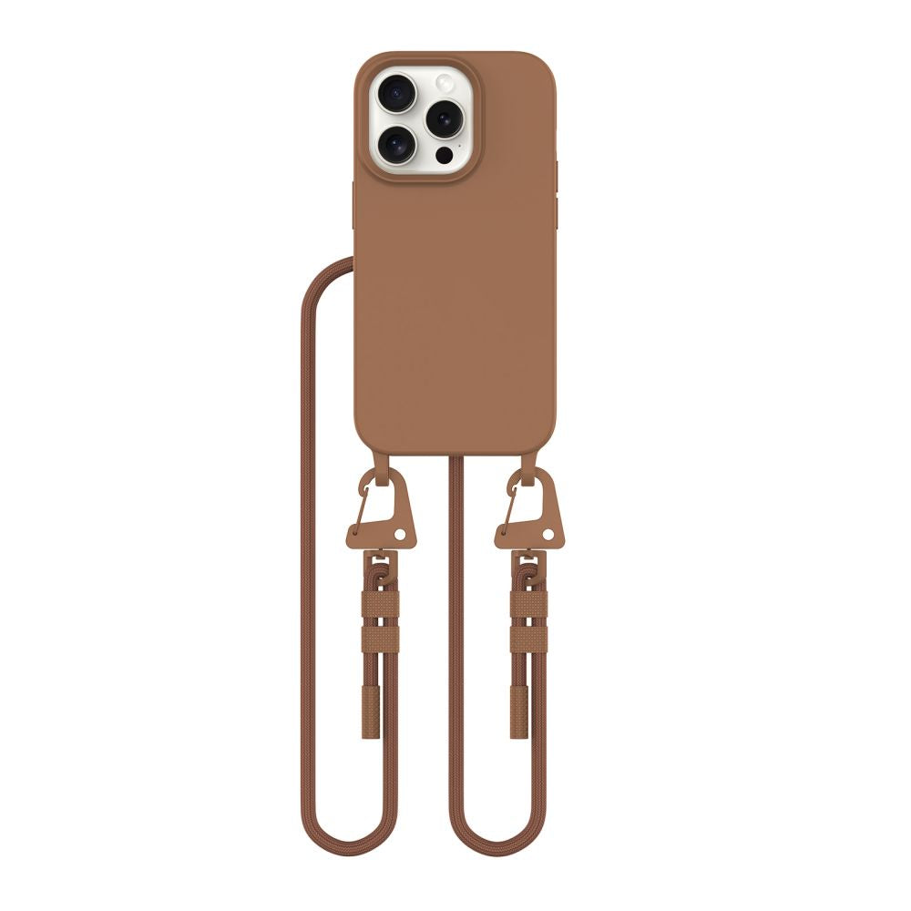 COQUE TECH-PROTECT MAGNECKLACE MAGSAFE IPHONE 15 PRO MARRON CHOCOLAT
