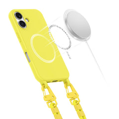 COUVERTURE TECH-PROTECT MAGNECKLACE MAGSAFE IPHONE 16 JAUNE CANARIS