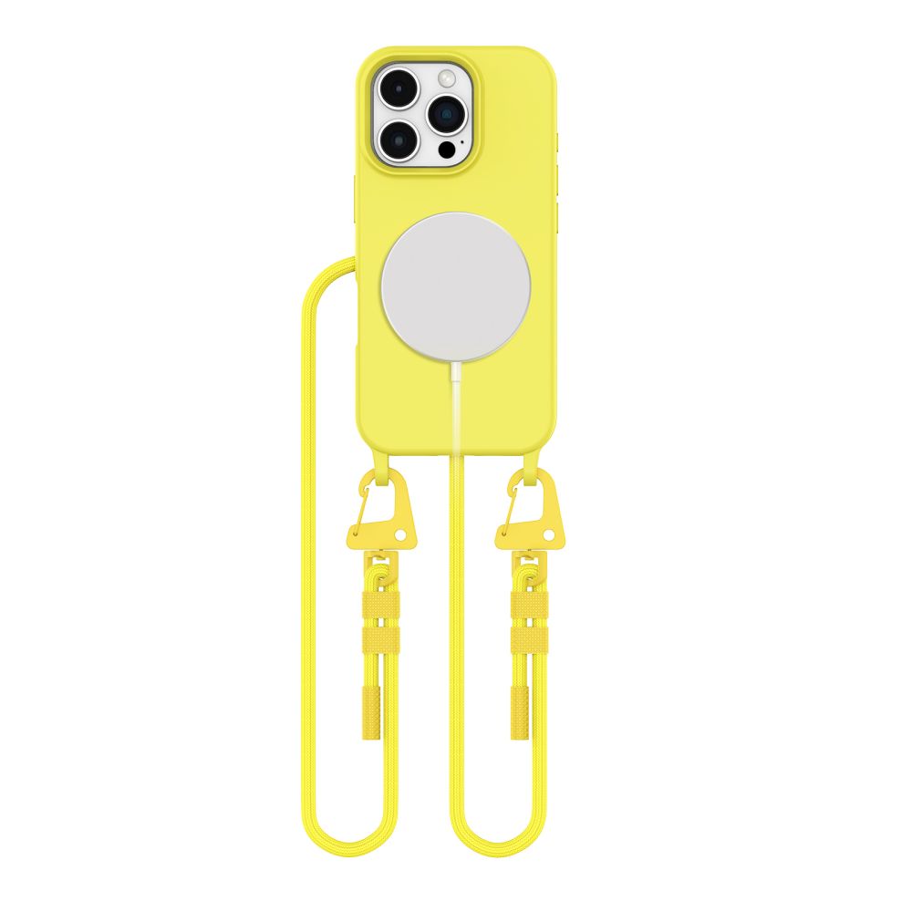 COUVERTURE TECH-PROTECT MAGNECKLACE MAGSAFE IPHONE 16 PRO JAUNE CANARIS