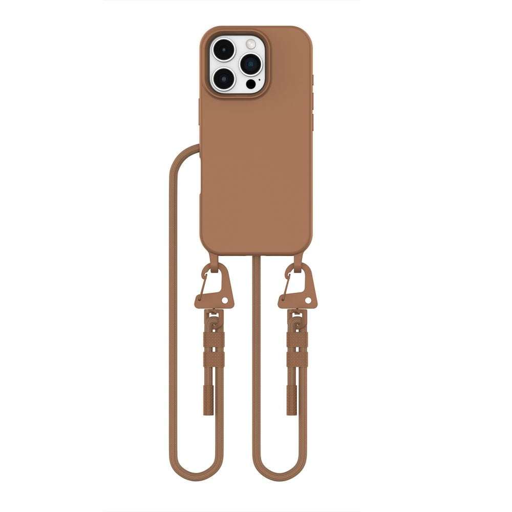 COQUE TECH-PROTECT MAGNECKLACE MAGSAFE IPHONE 16 PRO MARRON CHOCOLAT