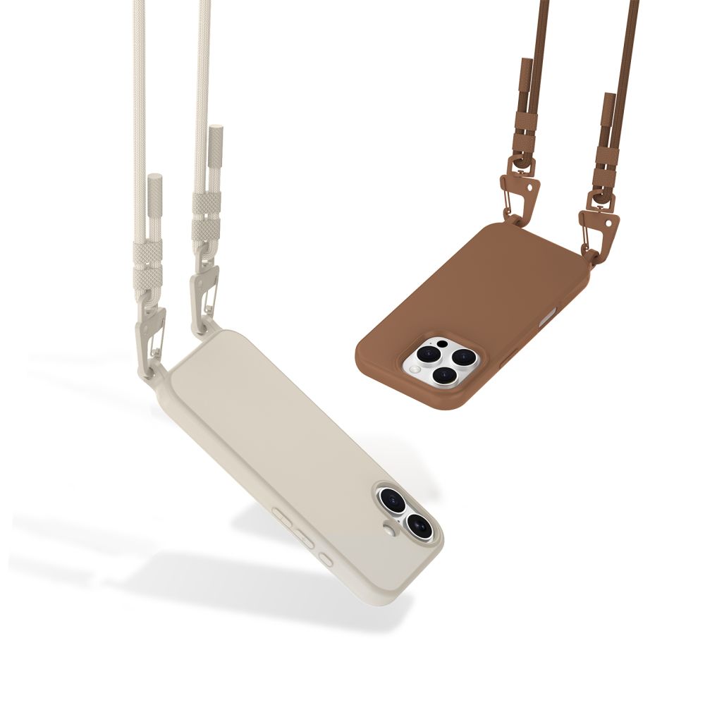 COQUE TECH-PROTECT MAGNECKLACE MAGSAFE IPHONE 16 PRO MARRON CHOCOLAT