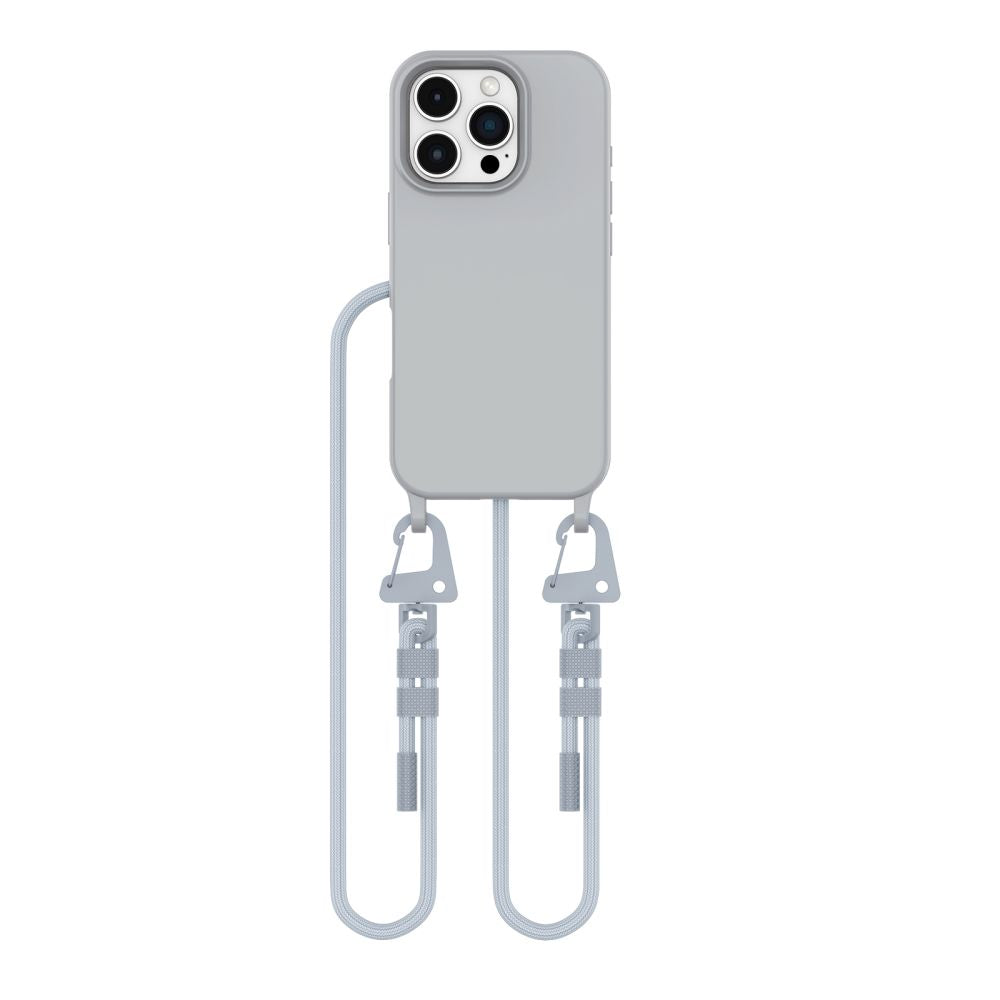 COUVERTURE TECH-PROTECT MAGNECKLACE MAGSAFE IPHONE 16 PRO GRIS CRAYON