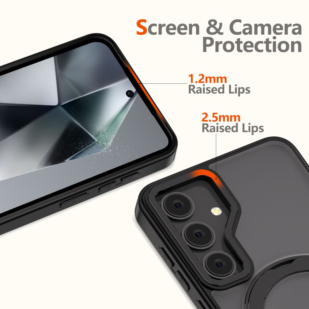 COUVERCLE TECH-PROTECT MAGRING MAGSAFE GALAXY S25 NOIR MATTE