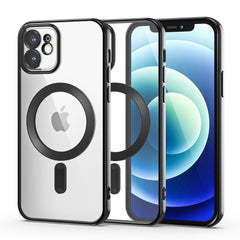 COQUE POUR IPHONE 12 HEYCASE MAGSHINE MAGSAFE NOIRE
